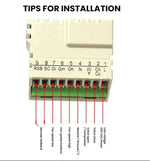 220V Digital Thermostat with Large LCD Display for FCU Air Conditioner, T6861H2WB, T6861H2WG