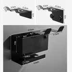 Universal Hair Dryer Holder Wall Mount with Cord Organizer Storage for Hair Styling Tools, No-drill Black, No-drill White, Drill Black, Drill White
