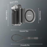 Desiontal GP-06 Magnetic Retractable Phone Shooting Grip Stabilizer Handle For Live Stream & Outdoor Selfie, GP-06