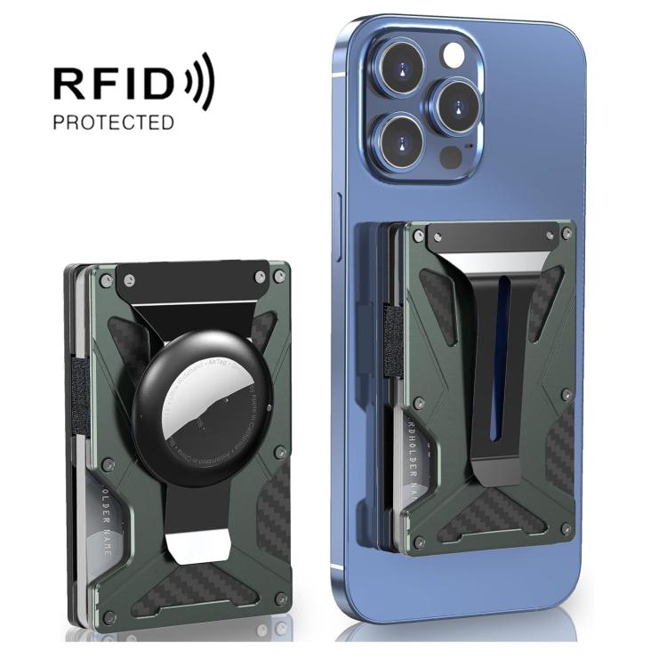 For AirTag 2nd Gen / AirTag 1st Gen Magnetic Card Holder RFID Blocking Wallet