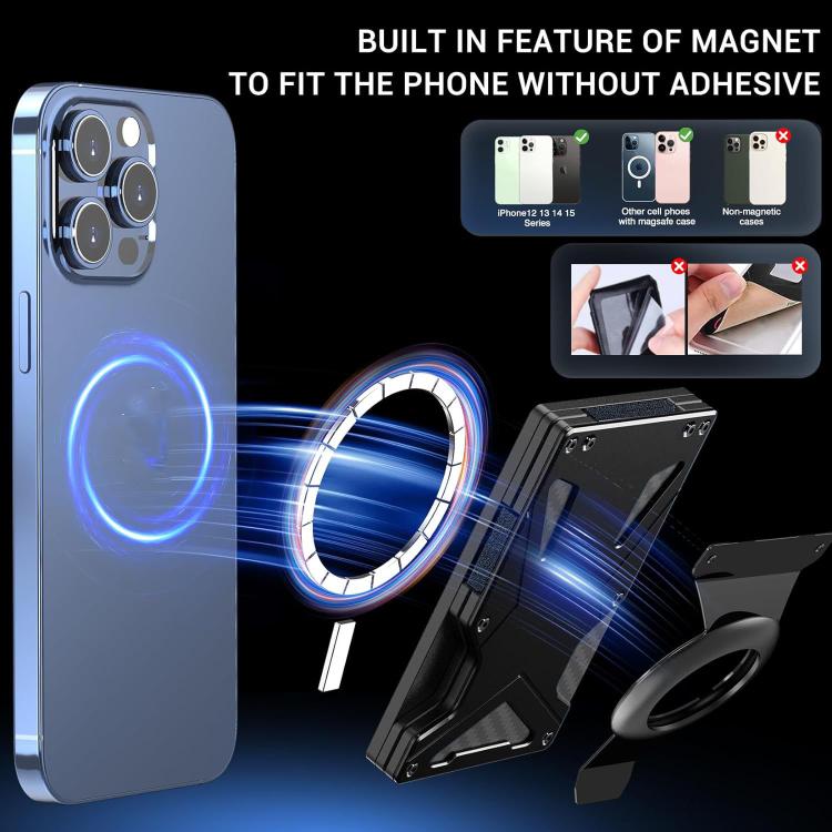 For AirTag 2nd Gen / AirTag 1st Gen Magnetic Card Holder RFID Blocking Wallet