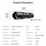 APEXEL Universal All-Metal 20-40x Telephoto Zoom Lens for Smartphones HD Phone Telescope for Moon & Concert Photography, APL-20-40X