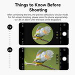 APEXEL TeleZoom 5–10X Zoom Telephoto Lens Kit for Smartphone with All-in-One Universal Clip, APL-T5-10X