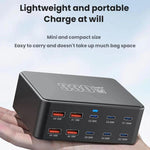 330W GaN Super Fast Charging Multi-Port Charger, EU Plug, US Plug, UK Plug, AU Plug, KR Plug
