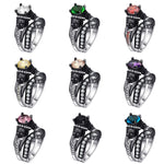 Skull Ring Punk Style Fashion Jewelry, 7