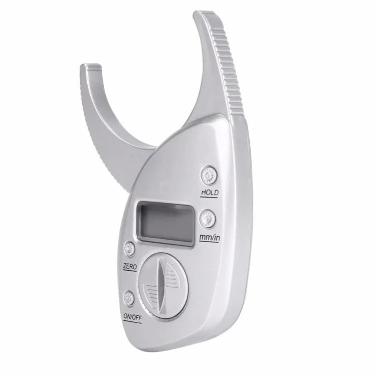 0-50MM Electronic Digital Display Fat Measurement Caliper Waist Circumference Ruler, Silver