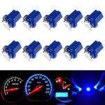 10 PCS T8.5 5050 Led 1 SMD Car Gauge Dash Bulb Dashboard Instrument Light Wedge Interior Lamp, Blue, Green, Red, White, Yellow
