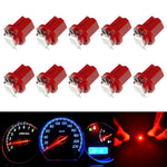 10 PCS T8.5 5050 Led 1 SMD Car Gauge Dash Bulb Dashboard Instrument Light Wedge Interior Lamp, Blue, Green, Red, White, Yellow