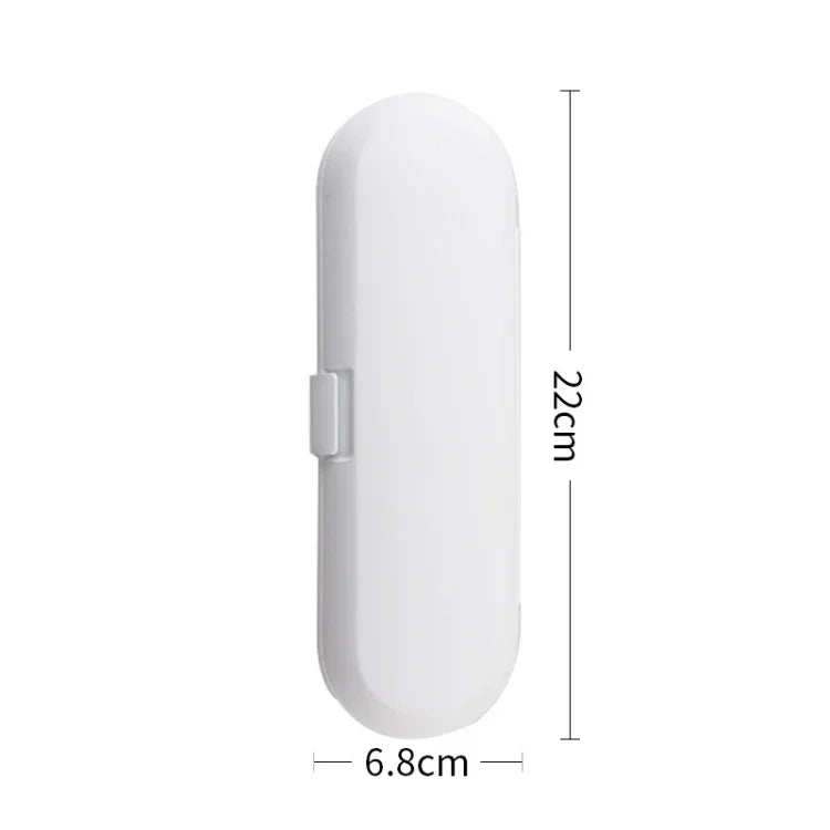 3 PCS Universal Sonic Electric Toothbrush Travel Portable Storage Box, White