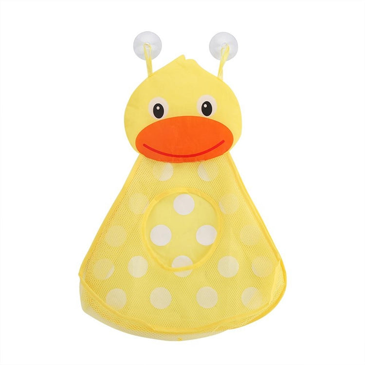 Baby Shower Bath Toys Storage Mesh Bag with Strong Suction Cups, Yellow, Green