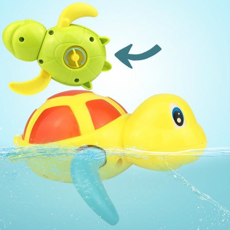 Cartoon Turtle Shape Clockwork Toy Babies Bathing Play Water Toy Children Educational Toy, Educational Turtle (Light Blue), Educational Turtle (Orange)