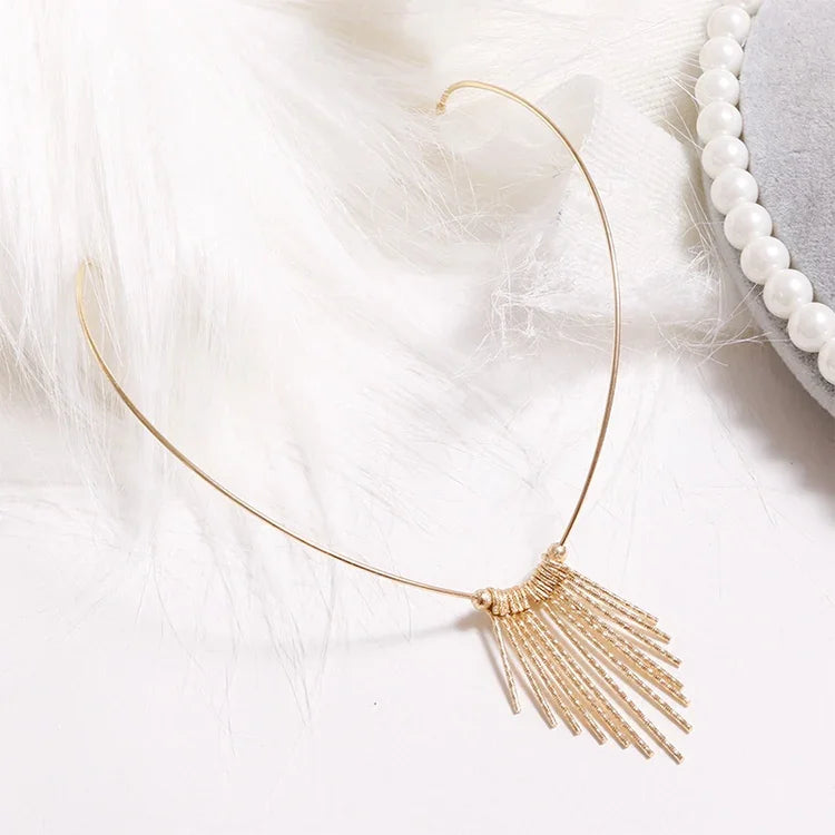 Women Fashion Headbands Crystal Alloy Hairbands Back Holder