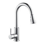 Kitchen Horn Button Switch Pausable Faucet Sprinkler Water Saving Nozzle Sprayer Filter, Plating CP, Drawing BN