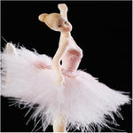 Elegant Refined Ballerina Dance Carousel Feather Music Box