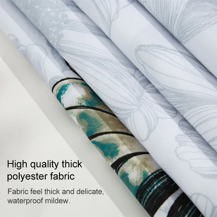 Butterfly Waterproof Polyester Shower Washable Bathroom Curtains, 80x180cm, 120x180cm