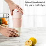 Portable Juicer Mini Electric Blender Portable Juicer, Style 2 (Pink), Style 2 (Navy Blue)