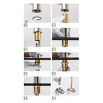 Copper Hand Basin Hot Cold Water Faucet, Copper Hand Basin Hot Cold Water Faucet