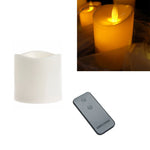 Cylindrical LED Electronic Candle Light Simulation Wedding Candlestick Candle, 15x7.5cm, 10x7.5cm, 7.5x7.5cm, 7.5x7.5cm with remote control, 10x7.5cm with remote control, 15x7.5cm with remote control