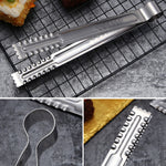 Stainless Steel Food Clip Bread Barbecue Clip Steak Buffet Clip, Size:9 inches, 9 inches, 12 inches