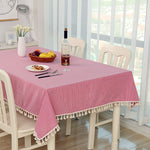 Cloth Cotton Dining Tablecloth Decoration Cloth, 60x90cm, 100x140cm, 140x140cm, 140x180cm, 140x200cm, 140x220cm, 70x70cm