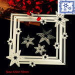 Pentagram Border Cutting Knife Die Scrapbook DIY Material, Pentagram Border Shape