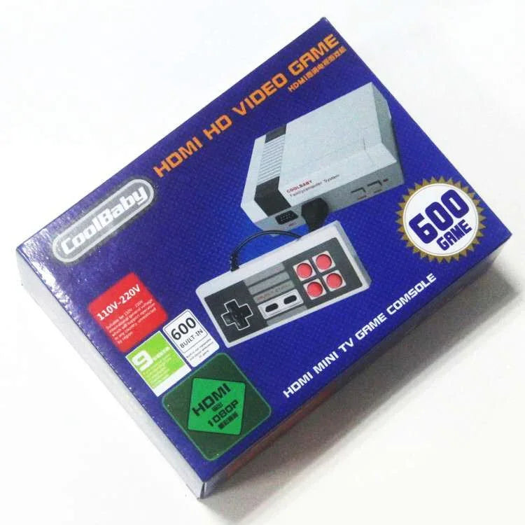 Retro Classic TV Mini HDMI HD Video Game Console, Built-in 600 Games, EU Plug, 600 Games(EU Plug), 600 Games(US Plug)