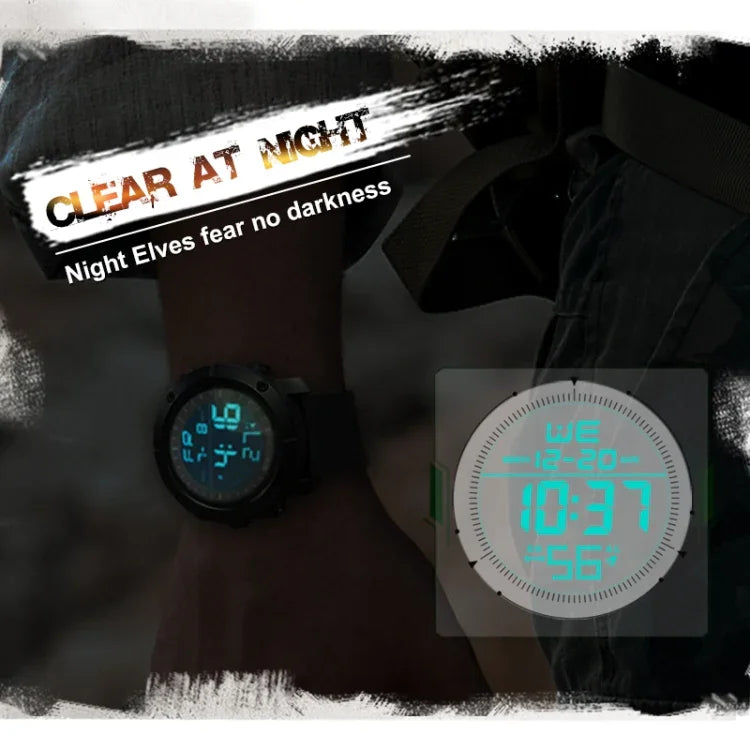 TANK North Edge Men Fashion Professional Military Army Outdoor Sport Waterproof Running Swimming Smart Digital Watch, TANK North Edge