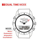 North Edge GAVIA Men Outdoor Sport 50m Waterproof Smart Digital Watch Diving Watch, Support Barometer & Pedometer, GAVIA