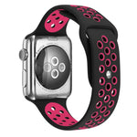 For Apple Watch Series 10 42mm / 9&8&7 41mm / SE 3&SE 2&6&SE&5&4 40mm / 3&2&1 38mm Fashionable Classical Silicone Sport Watch Band(Grey White), WA1230A, WA1230B, WA1230BG, WA1230BH, WA1230BL, WA1230BM, WA1230BR, WA1230BY, WA1230C, WA1230D, WA1230DW    ...