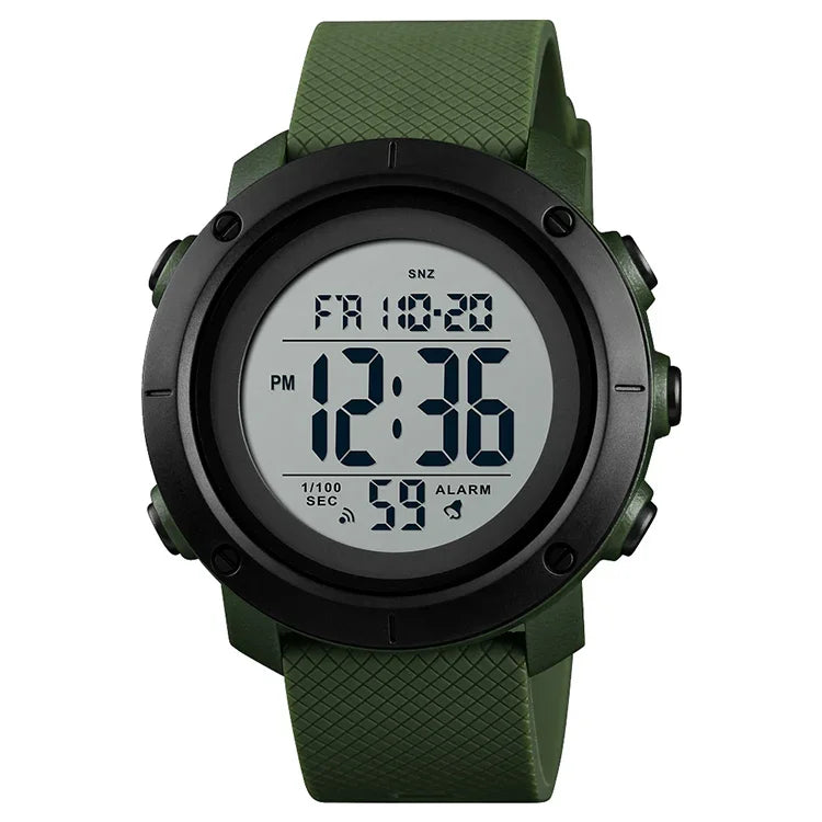 SKMEI 1426 Multifunctional Outdoor Fashion Noctilucent Waterproof White Machine Rubber Ring Digital Watch, White Machine Rubber Ring, 1426 White Machine Rubber Ring