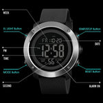 SKMEI 1416 Multifunctional Outdoor Fashion Noctilucent Waterproof Steel Ring Digital Watch, Steel Ring, 1416 Steel Ring