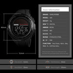 SKMEI 1405 Fashion Solar Power Outdoor Sports Watch Multifunctional 50m Waterproof Men Digital Watch