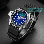 SANDA 3008 Multifunctional Men Outdoor Sports Noctilucent 50m Waterproof Digital Wrist Watch