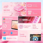 GXMO T152J 15.6 inch Laptop, No Memory, Windows 11 Pro Intel Celeron N5100 Quad Core, Support Fingerprint Unlock, AU Plug, No Memory, AU Plug
