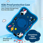 BDF 7 inch WiFi Kids Tablet PC with Spaceman Silicone Case, 2GB+32GB, Android 8.1 MTK6735 Quad Core CPU, US Plug, 4GB+64GB