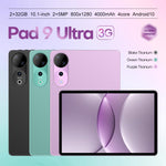 Pad 9 Ultra 10.1 inch 3G Phone Call Tablet PC, 2GB+32GB, Android 10 MTK6737 Quad Core, US Plug, US Plug