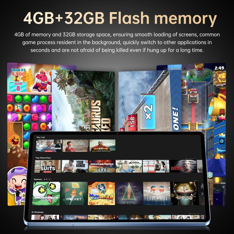 Pad 25 Ultra 10.1 inch 4G LTE Tablet PC, 4GB+32GB, Android 10 MTK6755 Octa Core, US Plug, US Plug