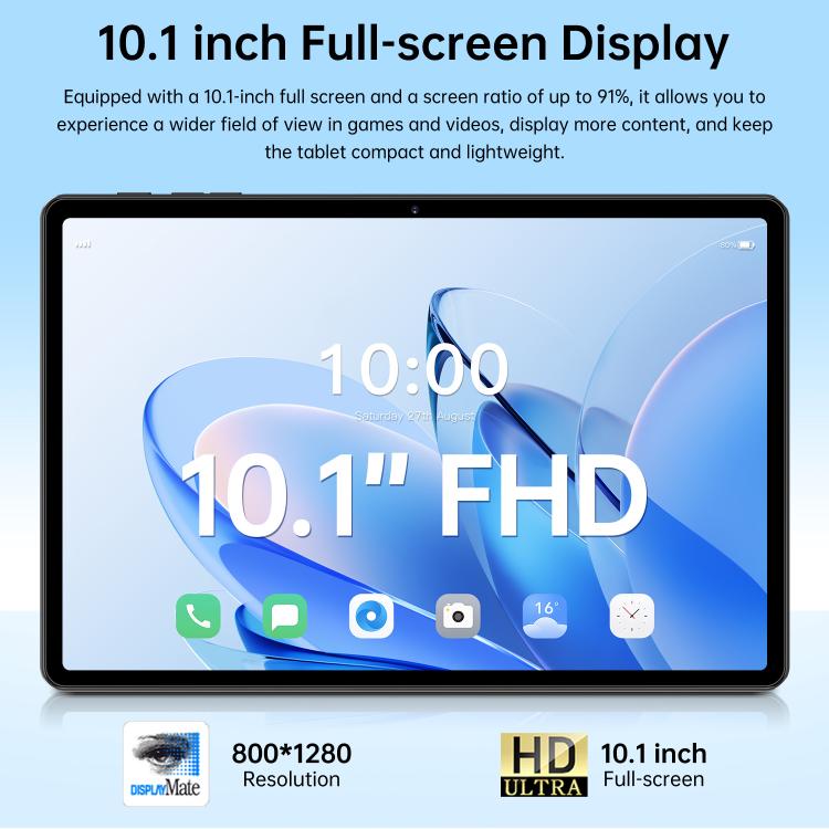 Pro 13 10.1 inch 4G LTE Tablet PC, 4GB+32GB, Android 10 MTK6755 Octa Core, UK Plug, UK Plug