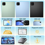 Pad 7 Pro 10.1 inch 4G LTE Tablet PC, 4GB+32GB, Android 10 MTK6755 Octa Core, AU Plug, AU Plug