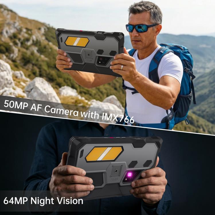 Unihertz 8849 Tank Pad Ultra Rugged Tablet PC & Projector, 16GB+512GB, 10.95 inch Android 15 Dimensity 8200 Octa Core 5G Network, EU Plug, Tank Pad Ultra