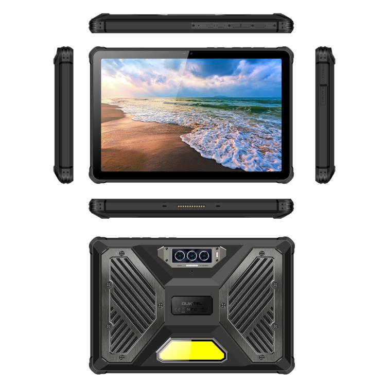 OUKITEL RT10 5G Network IP68/IP69K Rugged Tablet, 12GB+512GB, 11 inch Android 15 MTK Dimensity 7400X Support Dual SIM, EU Plug, RT10 12GB+512GB