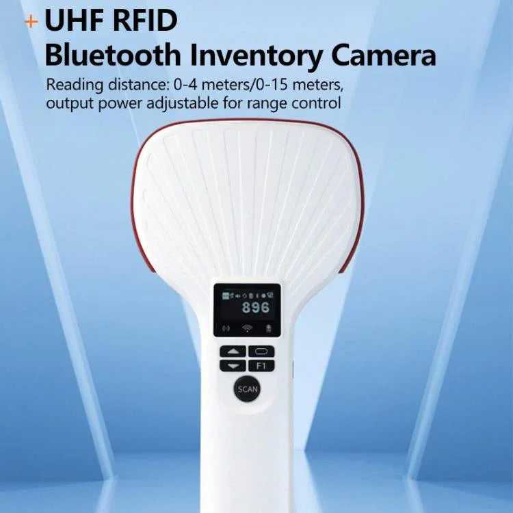 قارئ بلوتوث محمول يدوي بتقنية RFID UHF لمسافة طويلة، الطراز: قياسي، قياسي، قابس الاتحاد الأوروبي، قياسي، قابس الولايات المتحدة، قياسي، قابس المملكة المتحدة