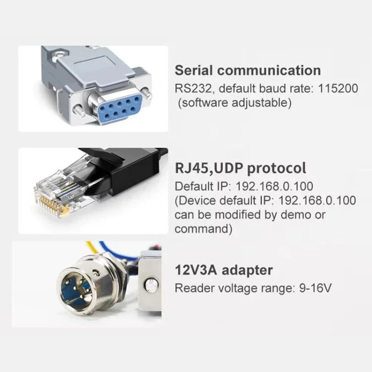 UHF RFID Long Range 9dBi Integrated Reader with E710 Chip, Style: Add 4G Network, Add 4G Network