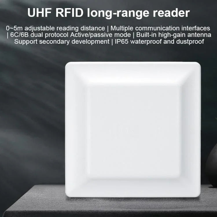 UHF Middle Range RFID Integrated Reader Identification Distance 0-5m, Style: Add WiFi Communication, Add WiFi Communication