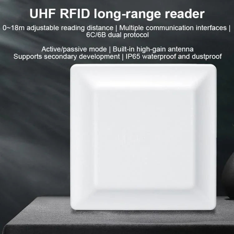 UHF RFID Reader Long Range Integrated Reader Writer With E710 Chip, Style: Add Power Over Ethernet, Add Power Over Ethernet