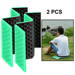 2 PCS Portable Folding Cellular Massage Cushion Outdoors Damp Proof Picnic Seat Mats EVA Pad, 2 PCS (Orange), 2 PCS (Blue), 2 PCS (Purple), 2 PCS (Red), 2 PCS (Dark green), 2 PCS (Grass green)