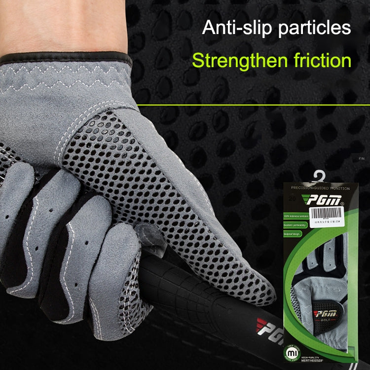 PGM Golf Left Hand Microfiber Cloth Anti-Slip Single Gloves for Men, 22, 23, 24, 25, 26
