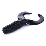 HENGJIA SO105 20 PCS 3.5cm/0.9g Double Tailed Bait Soft Bait for Sea Fishing