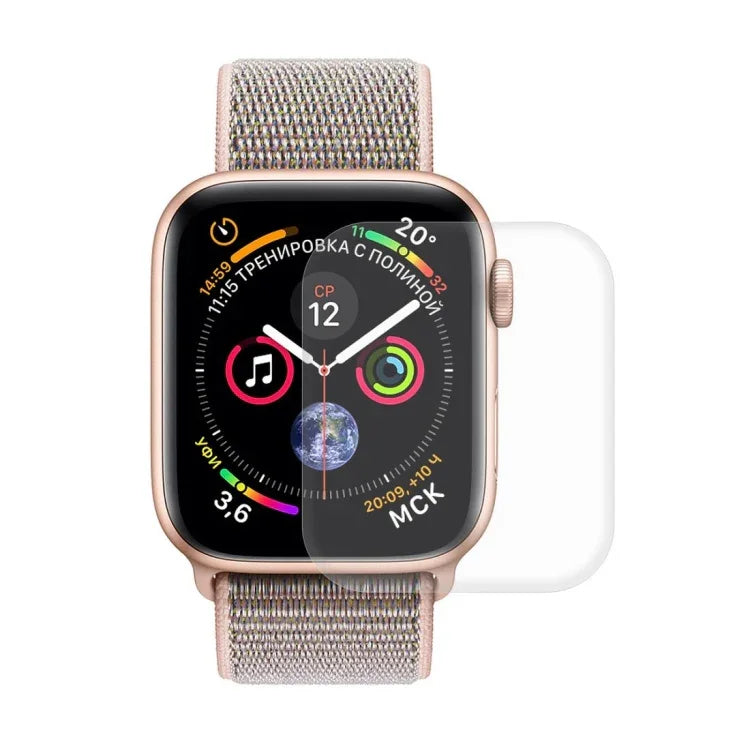 ENKAY Hat-Prince 2 in 1 TPU Semi-clad Case + 3D Full Screen PET Curved Heat Bending Film for Apple Watch Series 6 / 5 / 4 / SE 3 / SE 2 / SE 1 44mm, F Apple Watch Series 6 / 5 / 4 / SE 3 / SE 2 / SE 1 44mm
