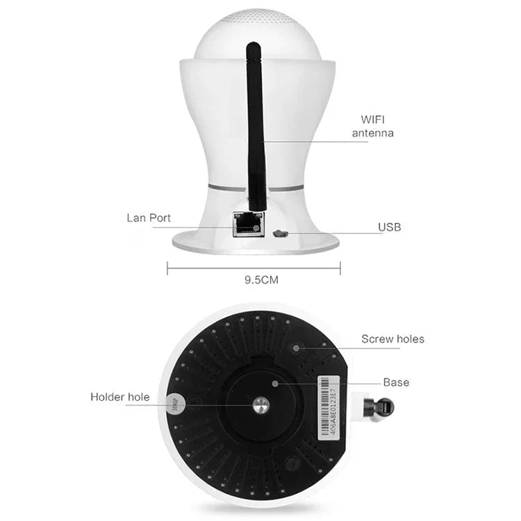 Anpwoo Hercules GM8135+SC2145 1080P HD WiFi IP Camera, Support Motion Detection & Infrared Night Vision & TF Card(Max 128GB) - Trustpick